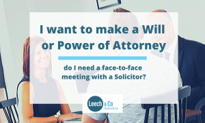 do I need a face-to-face meeting with a Solicitor?