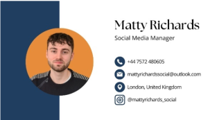 Matty Richards, Social Media